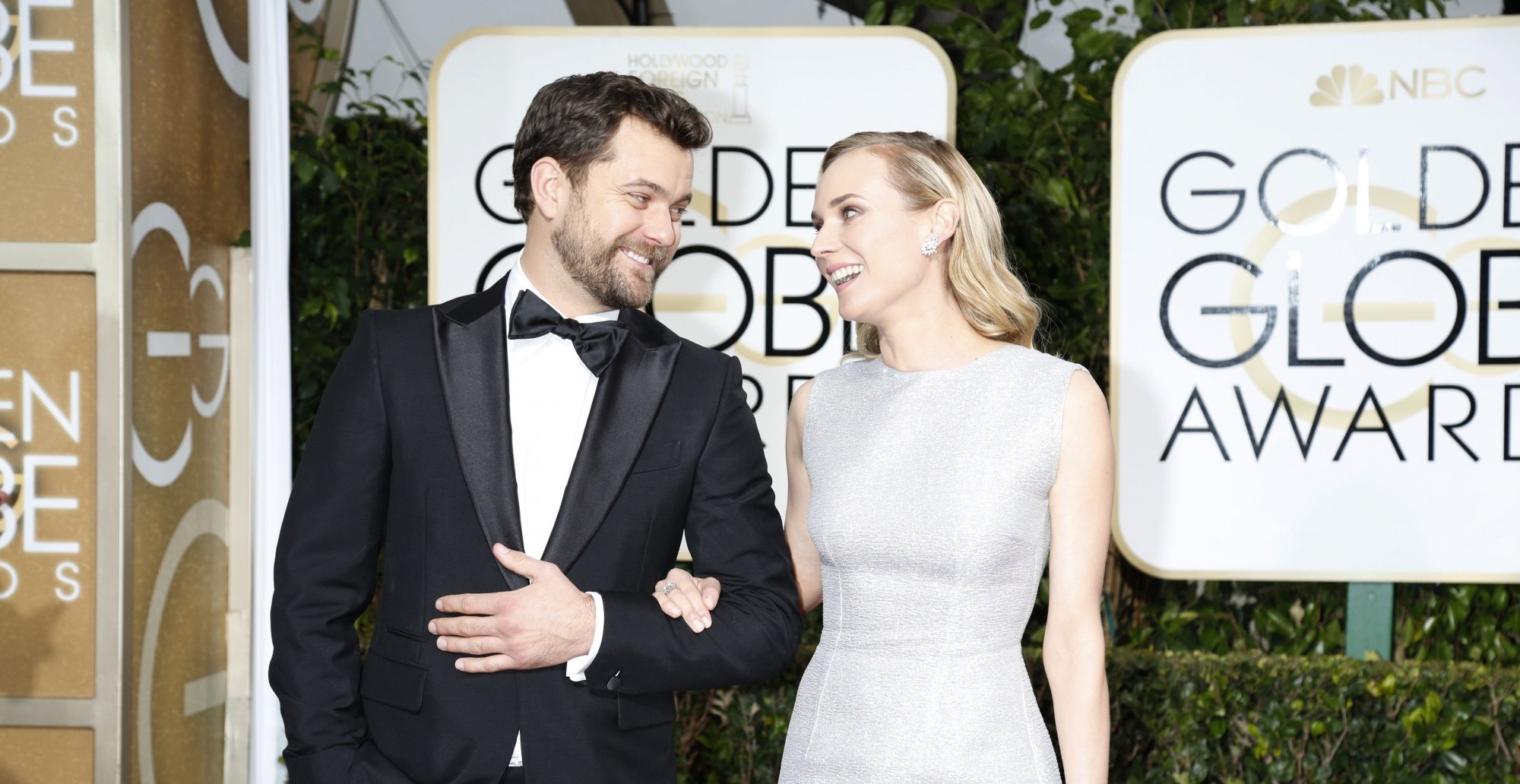 Diane Kruger et Joshua Jackson lors des Golden Globes Awards à Beverly Hills, le 11 janvier 2015.