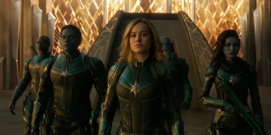 Gemma Chan, Rune Temte, Brie Larson, Algenis Perez Soto et Djimon Hounsou dans