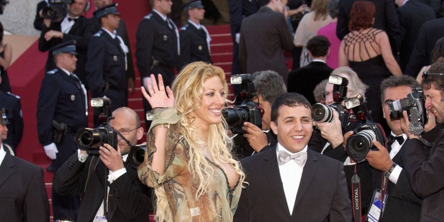 Loana et Faudel lors de la projection du film