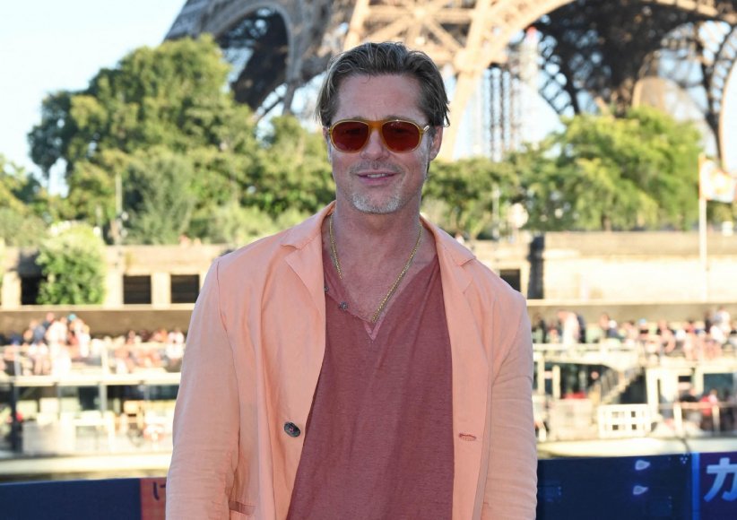 Brad Pitt avec God's True Cashmere Brad Pitt avec God's True Cashmere