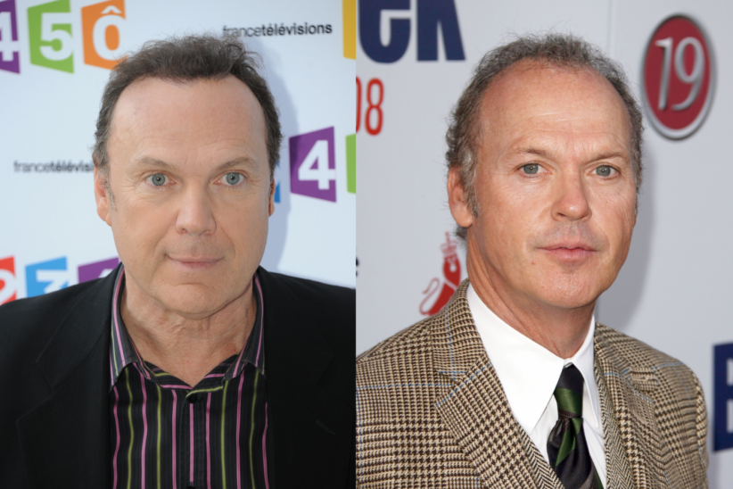 Julien Lepers et Michael Keaton Julien Lepers et Michael Keaton