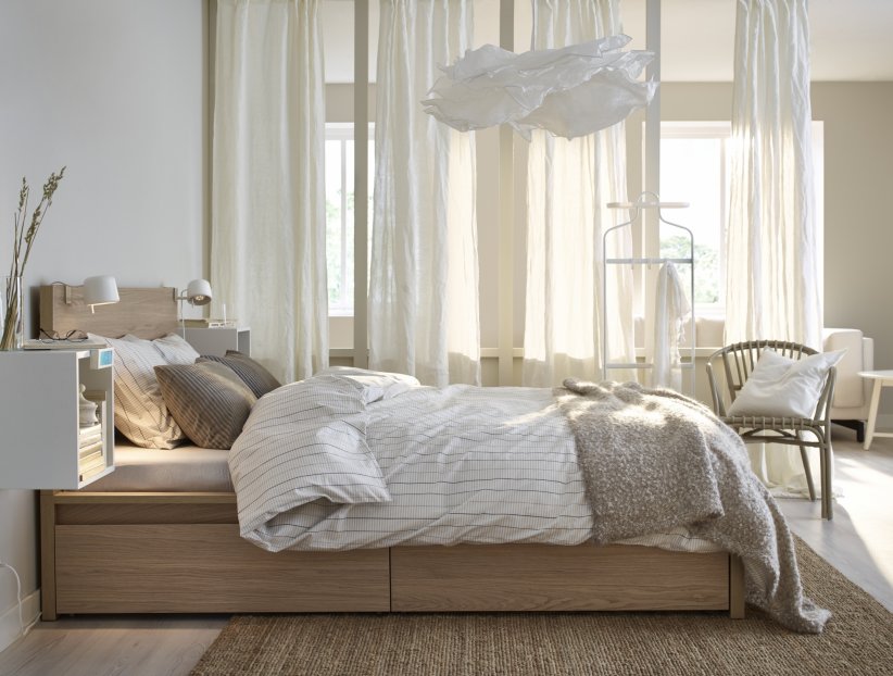 Des rangements sous le lit Des rangements sous le lit