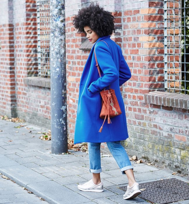 Le manteau color block Le manteau color block