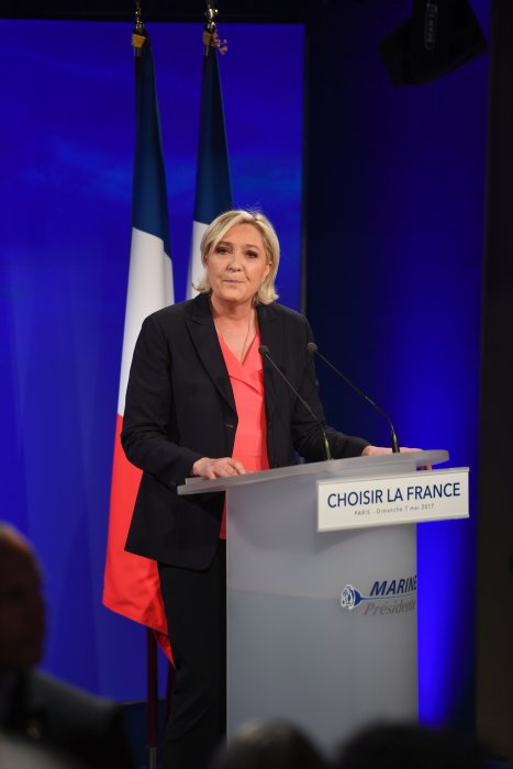 Marine le Pen : perdante face à Emmanuel Macron Marine le Pen : perdante face à Emmanuel Macron