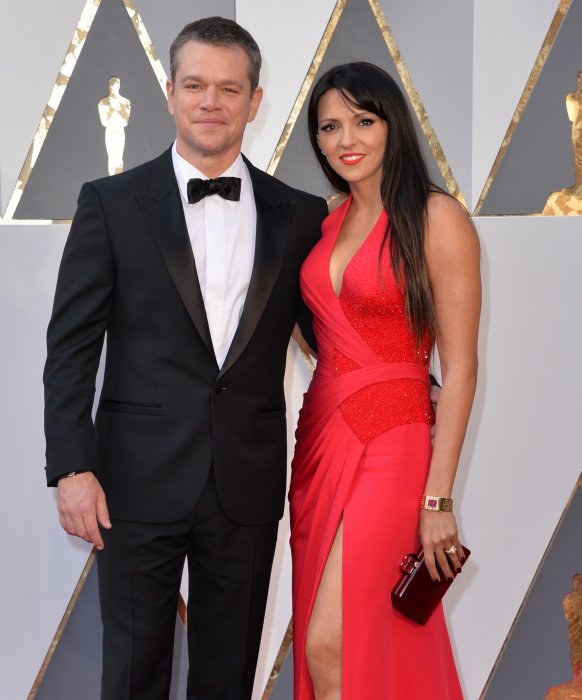 Matt Damon et Luciana Barroso Matt Damon et Luciana Barroso