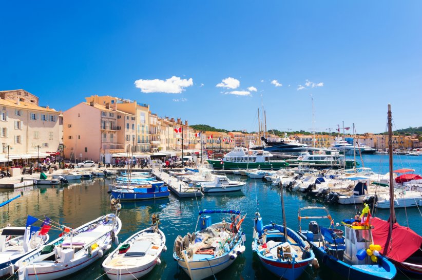 Le port de Saint-Tropez en région PACA Le port de Saint-Tropez en région PACA