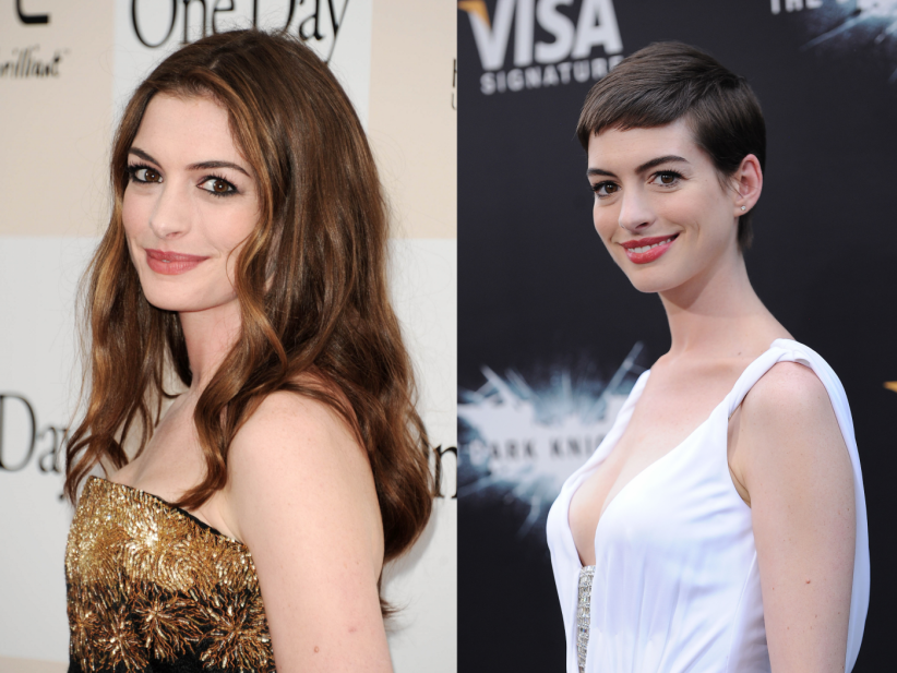 Anne Hathaway : la coupe à la garçonne ou rien ! Anne Hathaway : la coupe à la garçonne ou rien !