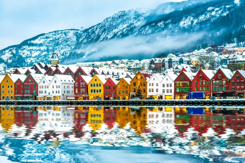 Bergen et ses maisons colorées Bergen et ses maisons colorées