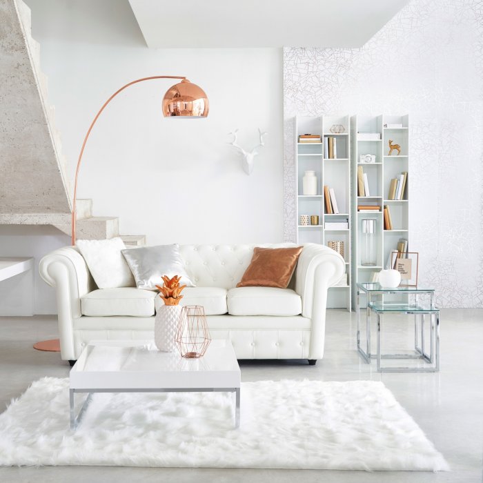 Un salon, 100% blanc Un salon, 100% blanc