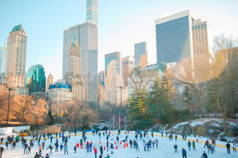 La patinoire de Central Park à New York La patinoire de Central Park à New York
