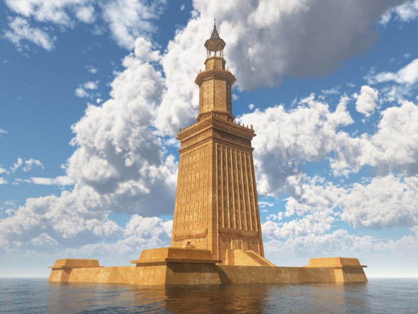 Le phare d'Alexandrie, en 1994 Le phare d'Alexandrie, en 1994
