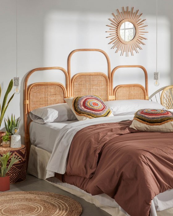 Une tête de lit cosy Une tête de lit cosy