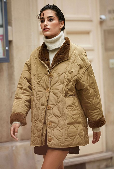 Le blouson bi-matière : vintage et terriblement canon Le blouson bi-matière : vintage et terriblement canon