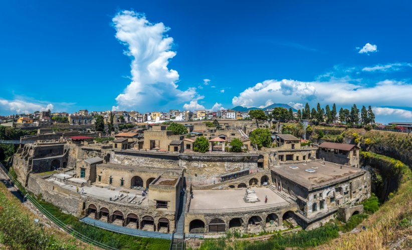 Herculanum : plus petit que Pompéi mais plus majestueux Herculanum : plus petit que Pompéi mais plus majestueux