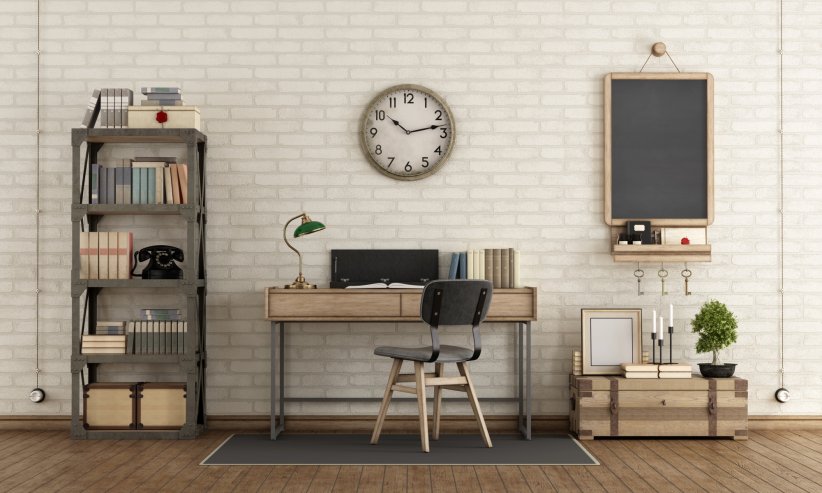 Un bureau d'inspiration industrielle Un bureau d'inspiration industrielle
