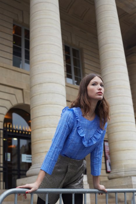 La blouse à volants La blouse à volants