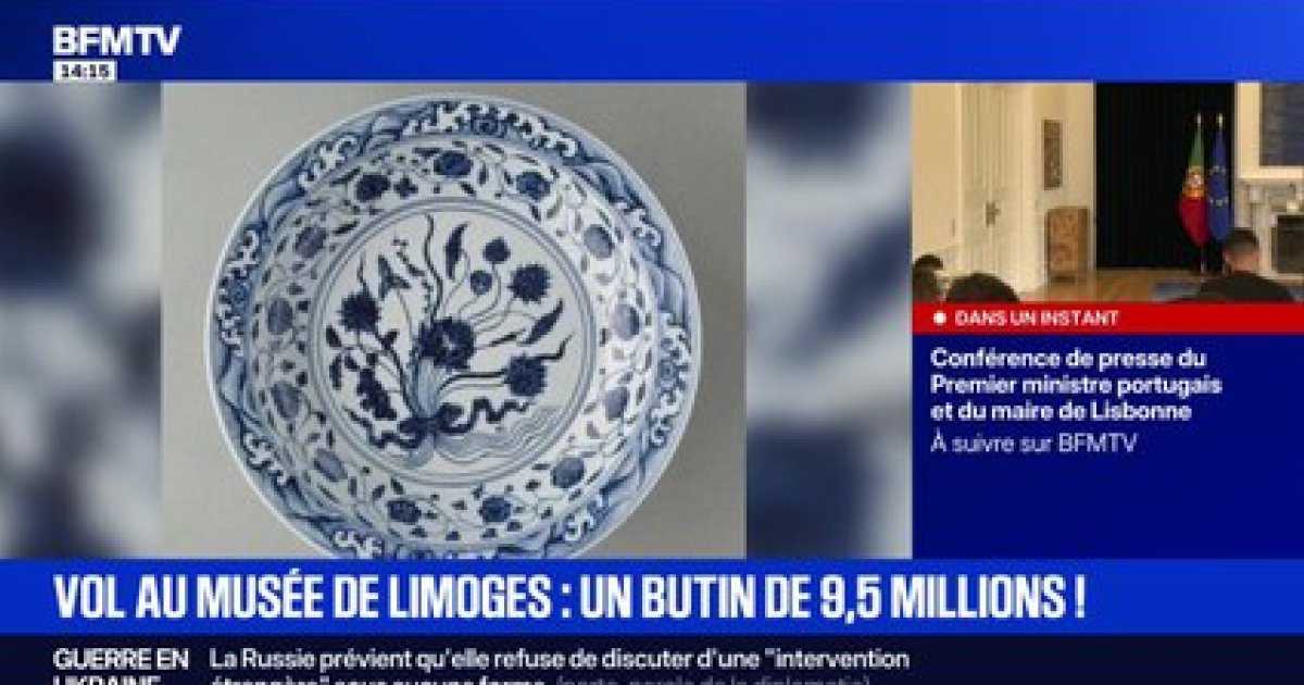 Vol au muse de Limoges: 9,5 millions d'euros de butin