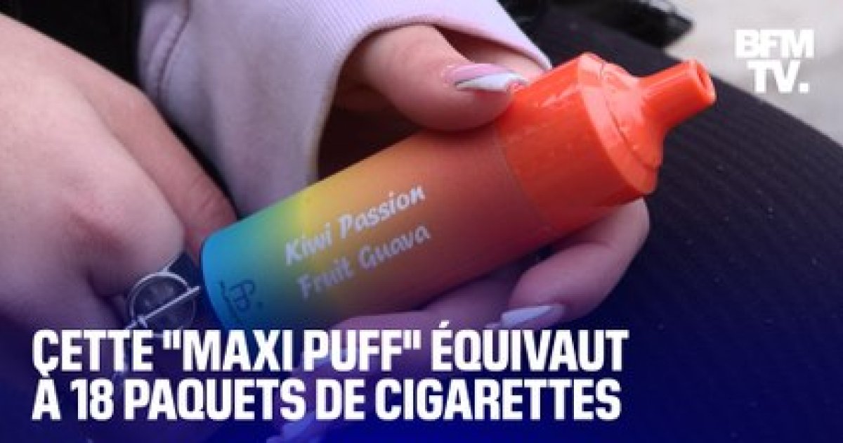 Qu'est-ce que la maxi puff, ce nouveau modle populaire qui quivaut  18  paquets de cigarettes ?