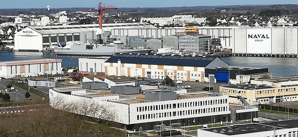 Florence Parly en déplacement à Lorient sur le site de Naval Group