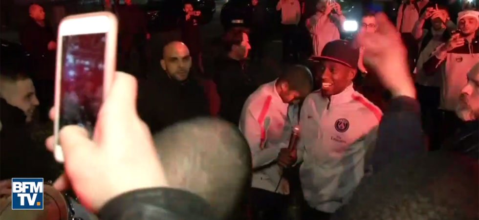 OM-PSG : énormes scènes de joie entre les Parisiens et les Ultras au Bourget