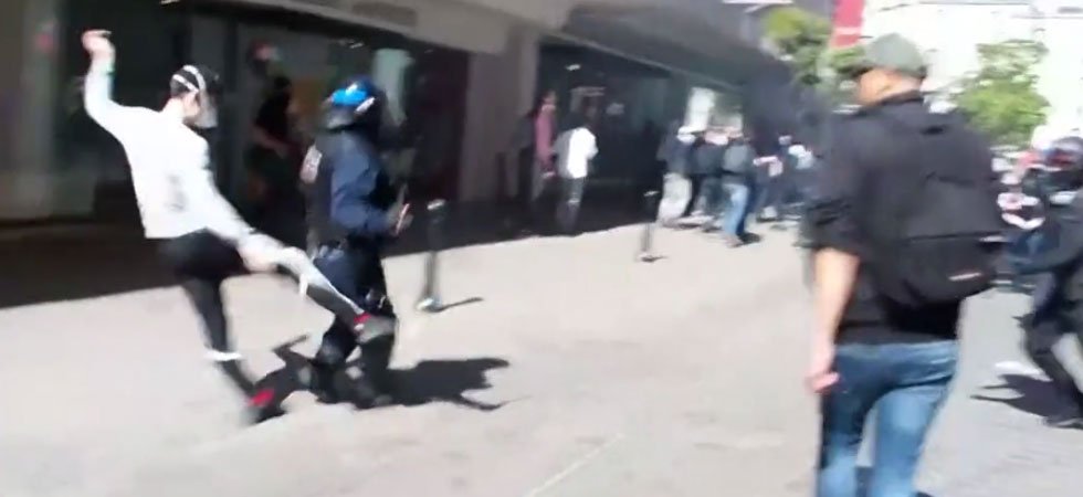 Un CRS lynché par des manifestants à Nantes