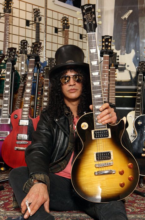 Slash tente de piquer la vedette à Michael Jackson Slash tente de piquer la vedette à Michael Jackson