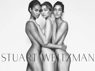 Gigi Hadid, Lily Aldridge et Joan Smalls posent nues pour Stuart Weitzman