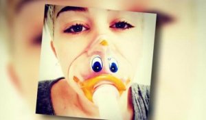 Miley Cyrus partage une photo avec un masque à oxygène en forme de canard
