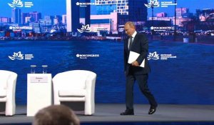 Le président russe Vladimir Poutine arrive au Forum économique de Vladivostok