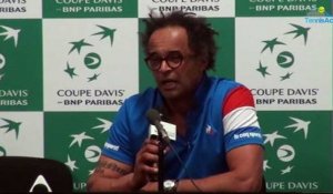 Coupe Davis 2017 - FRA-GBR - Yannick Noah : "Lucas Pouille est irréprochable"