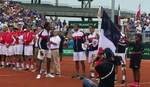 Coupe Davis 2016 - L'équipe de France de Yannick Noah et La 1ère Marseillaise en Guadeloupe