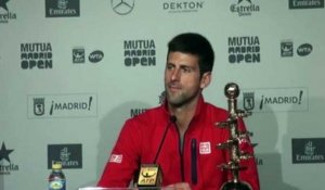 ATP - Mutua Madrid Open 2016 - Novak Djokovic "fier de rejoindre Bjorn Borg et Pete Sampras"