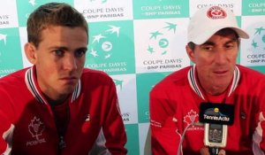 Coupe Davis 2016 - Martin Laurendeau / Vasek Pospisil : "Le Canada a donné le maximum"