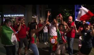 La joie des supporteurs portugais d'avoir battu la France