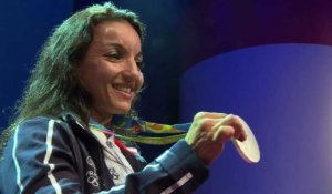 Rio-2016: l'argent en boxe pour Sarah Ourahmoune