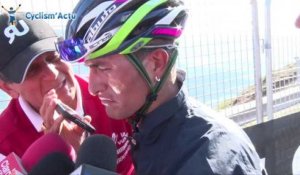 La Vuelta 2014 - Etape 11 - Winner Anacona à l'arrivée