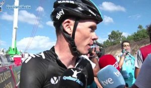 La Vuelta 2014 - Etape 18 - Christopher Froome : "Dans la bataille pour la victoire"