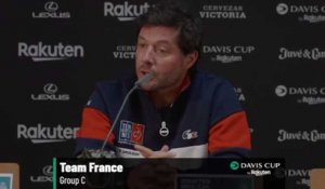 Coupe Davis 2022 - Sébastien Grosjean : Les 4 équipes ont une chances et il va falloir être unis pour aller chercher la qualification"