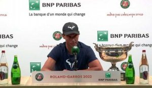 Roland-Garros 2022 - Rafael Nadal : "Of course it's a surprise, if it doesn't surprise you to win 14 Roland-Garros and 22 Grand Slams, it's because you're super arrogant"