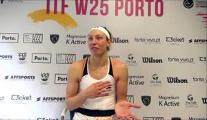 WTA - Porto 2022 - Yanina Wickmayer is back : "It was fun my first match !"