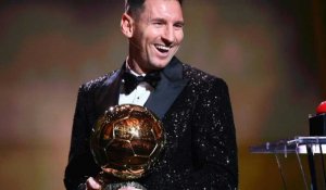 Foot: Lionel Messi (PSG) remporte un septième Ballon d'Or