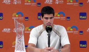 ATP - Miami 2022 - Carlos Alcaraz : "It's quite great to have a call from the King of Spain. I was more nervous for this call than for the match"
