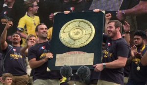 Rugby: Clermont célèbre le retour de ses champions