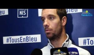 Coupe Davis 2017 - FRA-BEL - Richard Gasquet : "Tous les joueurs peuvent battre David Goffin"