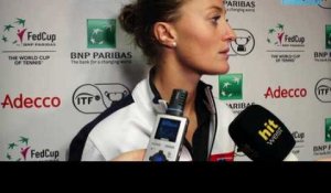 Fed Cup 2018 - Kristina Mladenovic : "Je me dois d'être là avec l'équipe de France, c'est normal"