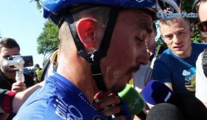 Tour de France 2018 - Julian Alaphilippe : "On voulait faire le coup double : étape et maillot jaune"