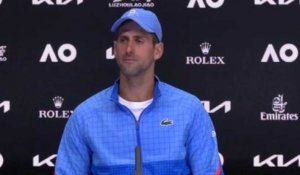 Open d'Australie 2023 - Novak Djokovic on his father with Russian pro fans  : "I can't be angry with him or upset because I can say it was not his fault. He went out to celebrate with my fans, and that's it. That's all that happened"