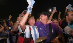 L'Argentine folle de joie après sa victoire contre les Pays-Bas