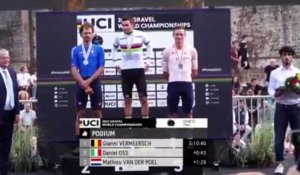 Championnats du Monde 2022 - Gravel - Gianni Vermeersch sacré en Gravel, Mathieu Van der Poel 3e