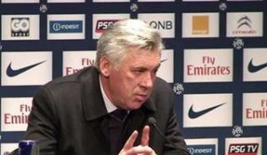 Carlo Ancelotti : La conférence de presse avant PSG-Evian TG